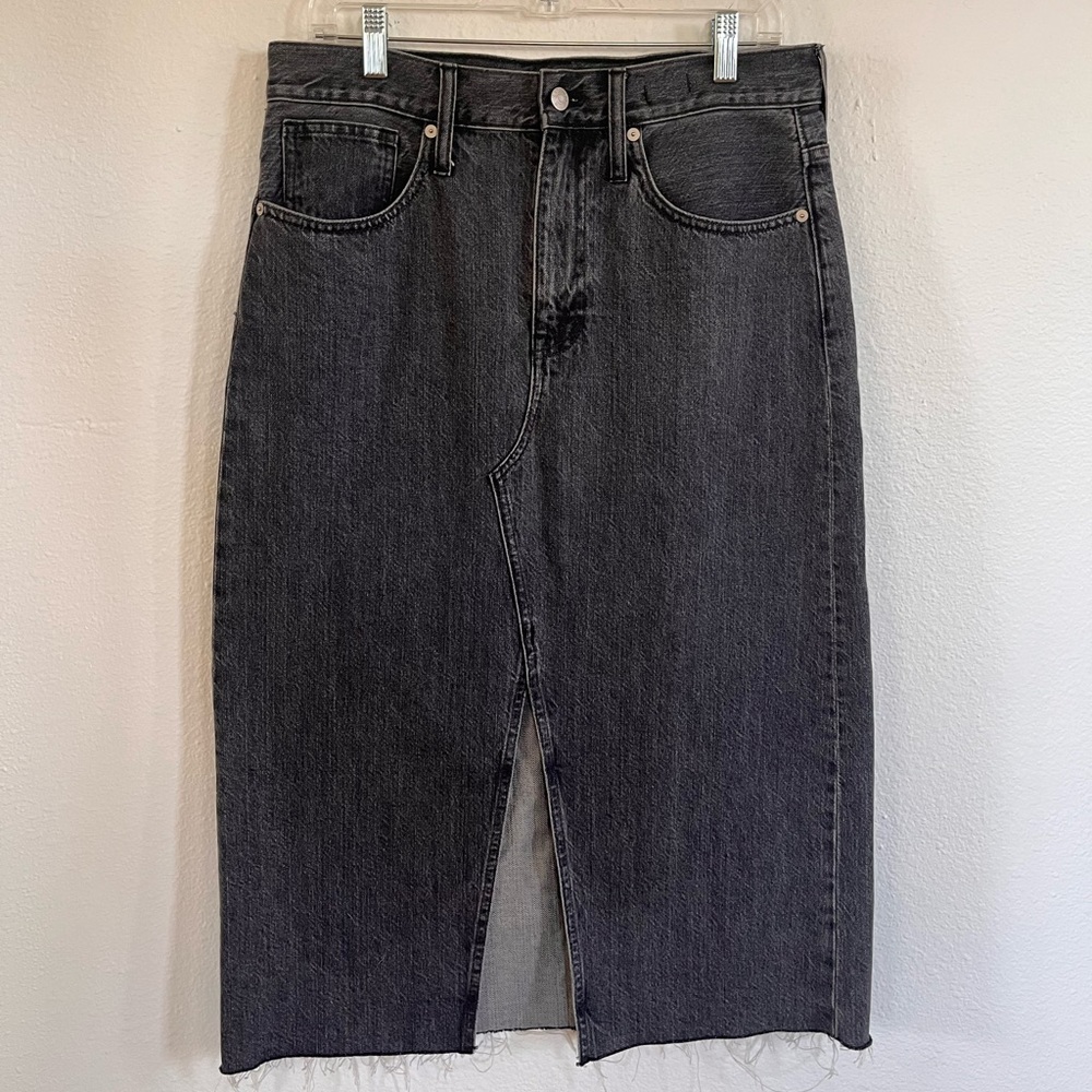 Madewell Rigid Denim 90s Midi Skirt